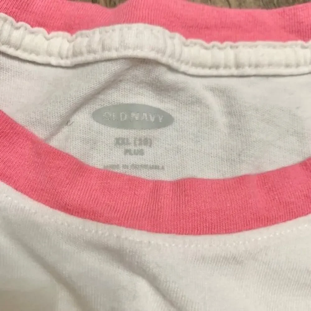 Old Navy Be The Sunshine White Metallic Gold Tee Shirt Plus Size XXL 20